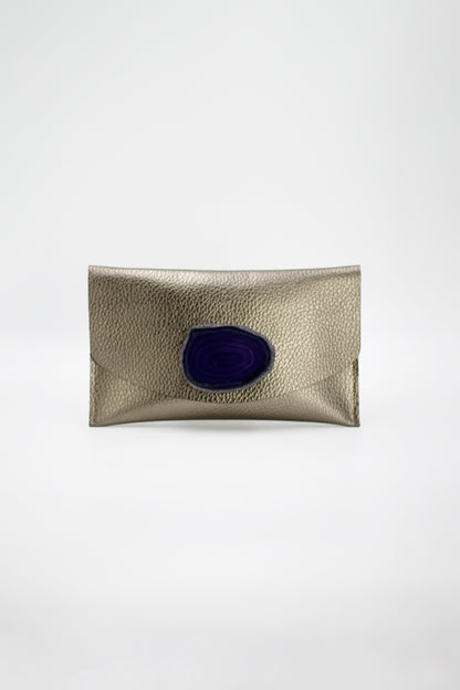 Cartera Midi Bronce - Ágata Morada