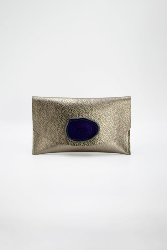 Cartera Midi Bronce - Ágata Morada