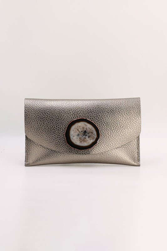 Cartera Midi Bronce Ágata Natural