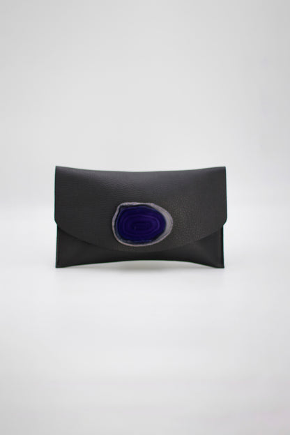 Cartera Midi Negra - Ágata Morada