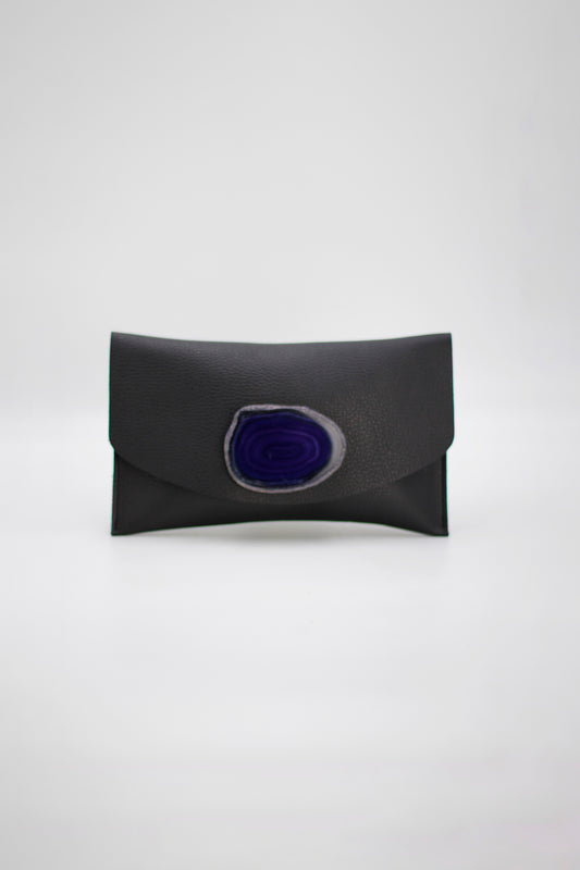 Cartera Midi Negra - Ágata Morada
