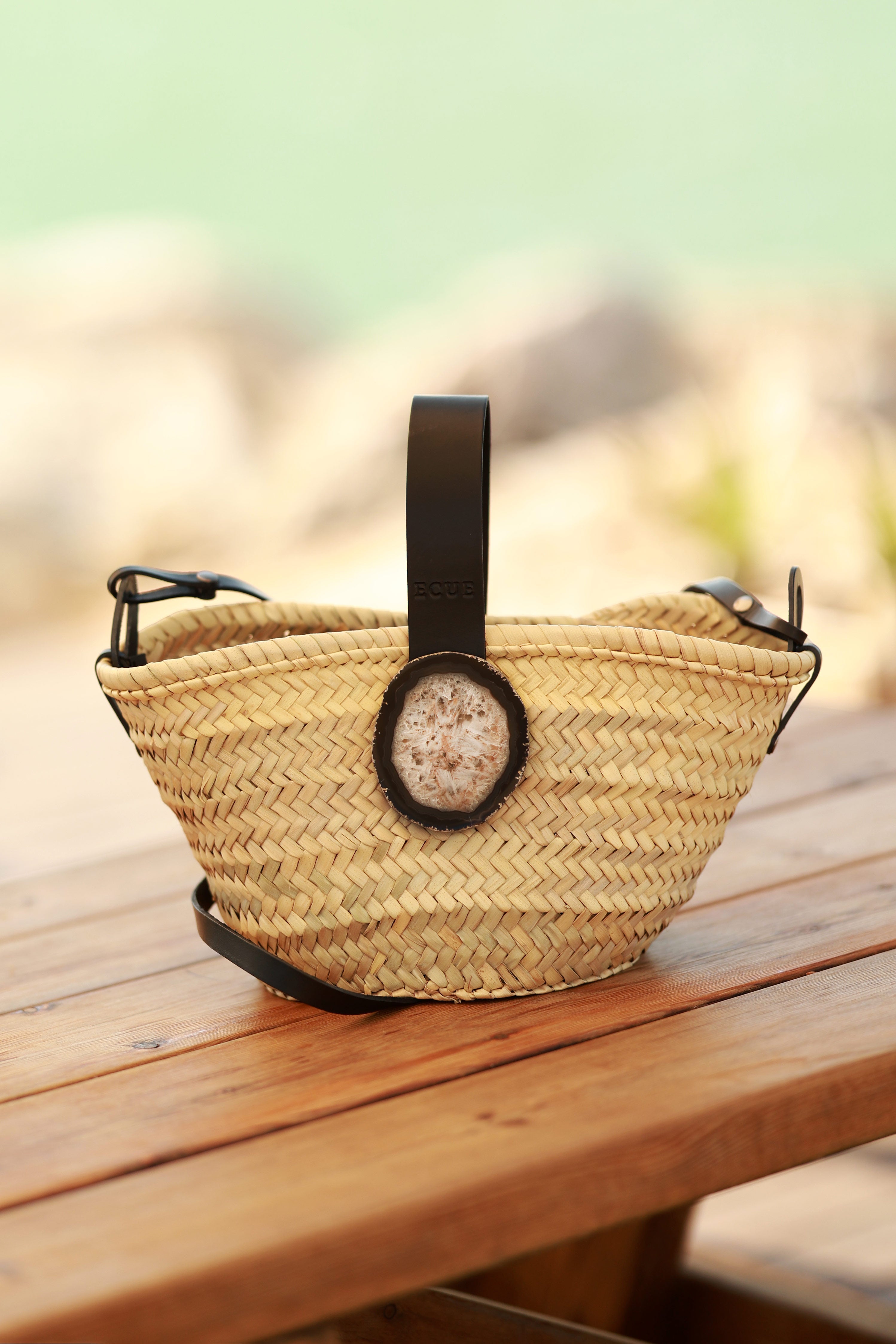 Cesta Zoe Negra Ágata Natural