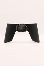 Caleta Black Natural Agate Belt