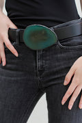 Cinturón Jeans Negro - Ágata Verde