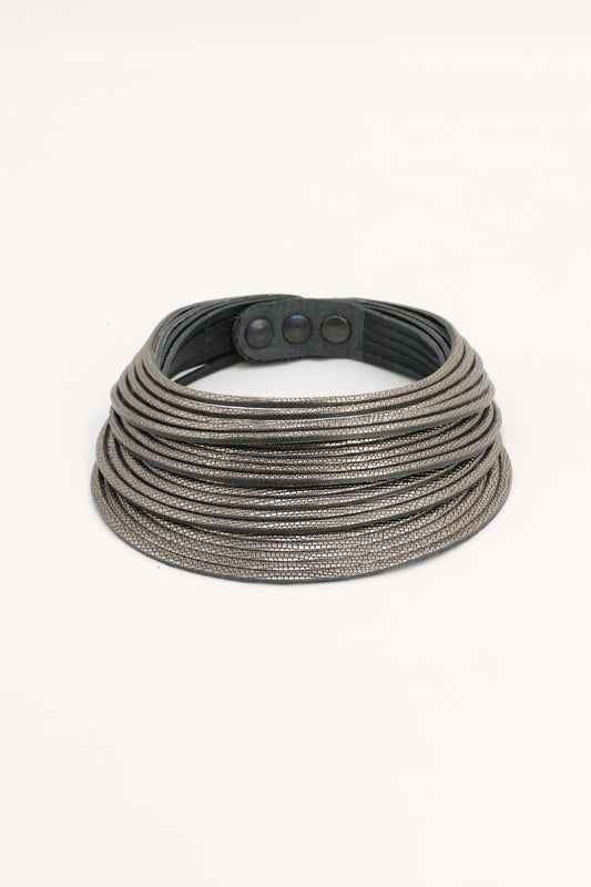 Collar Coa Large Plomo