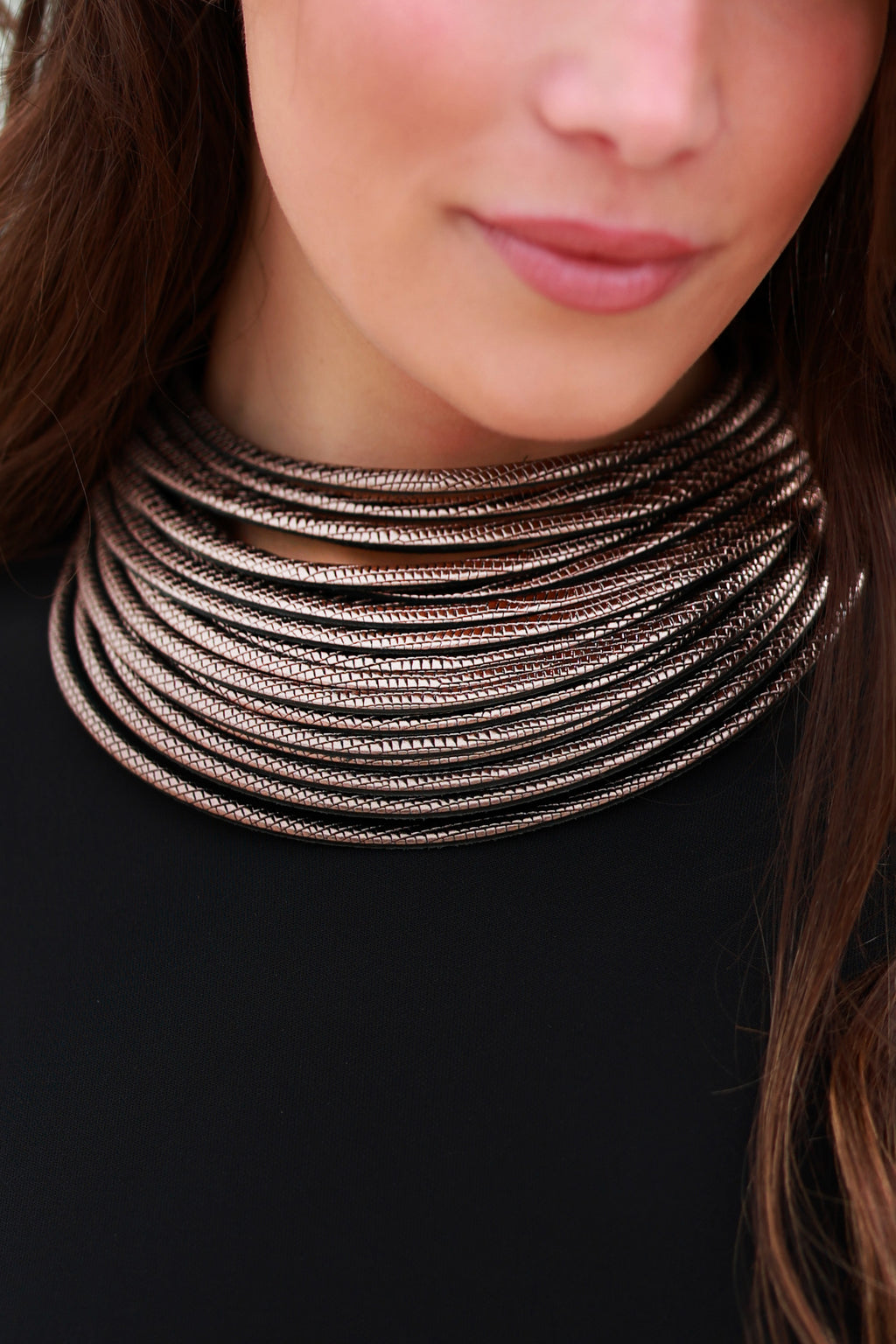 Collar Coa Large Plomo