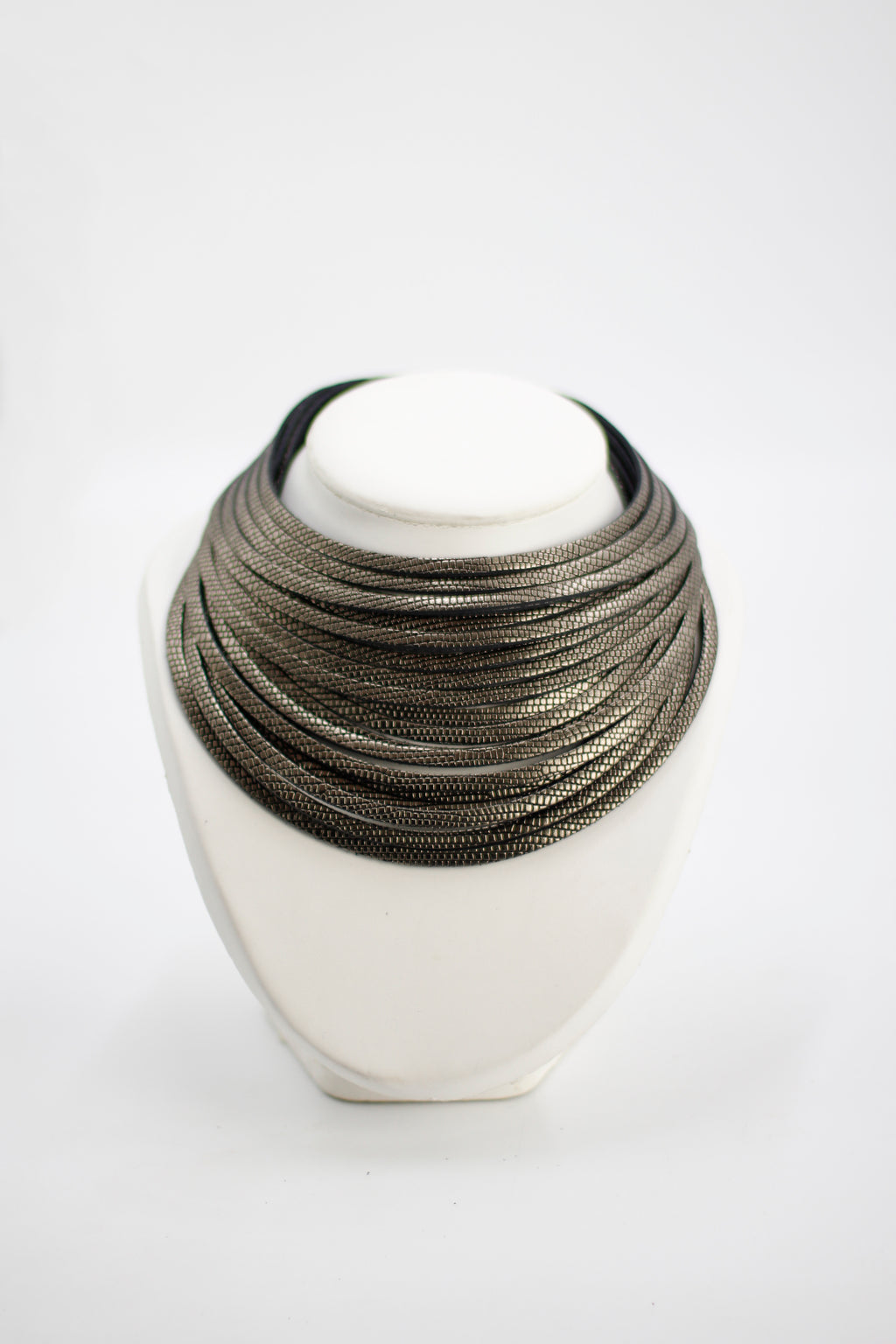 Collar Coa Large Plomo