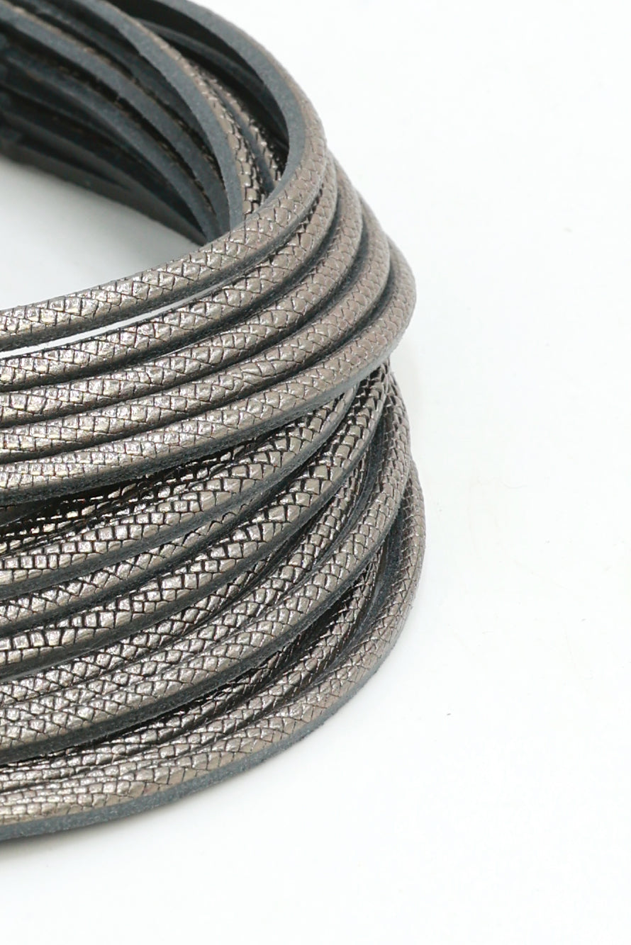 Collar Coa Large Plomo
