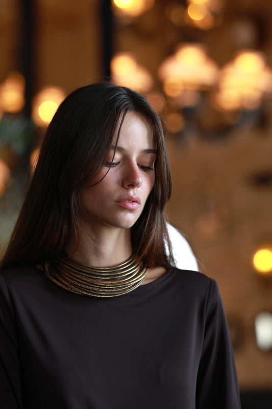 Collar Coa Small Dorado