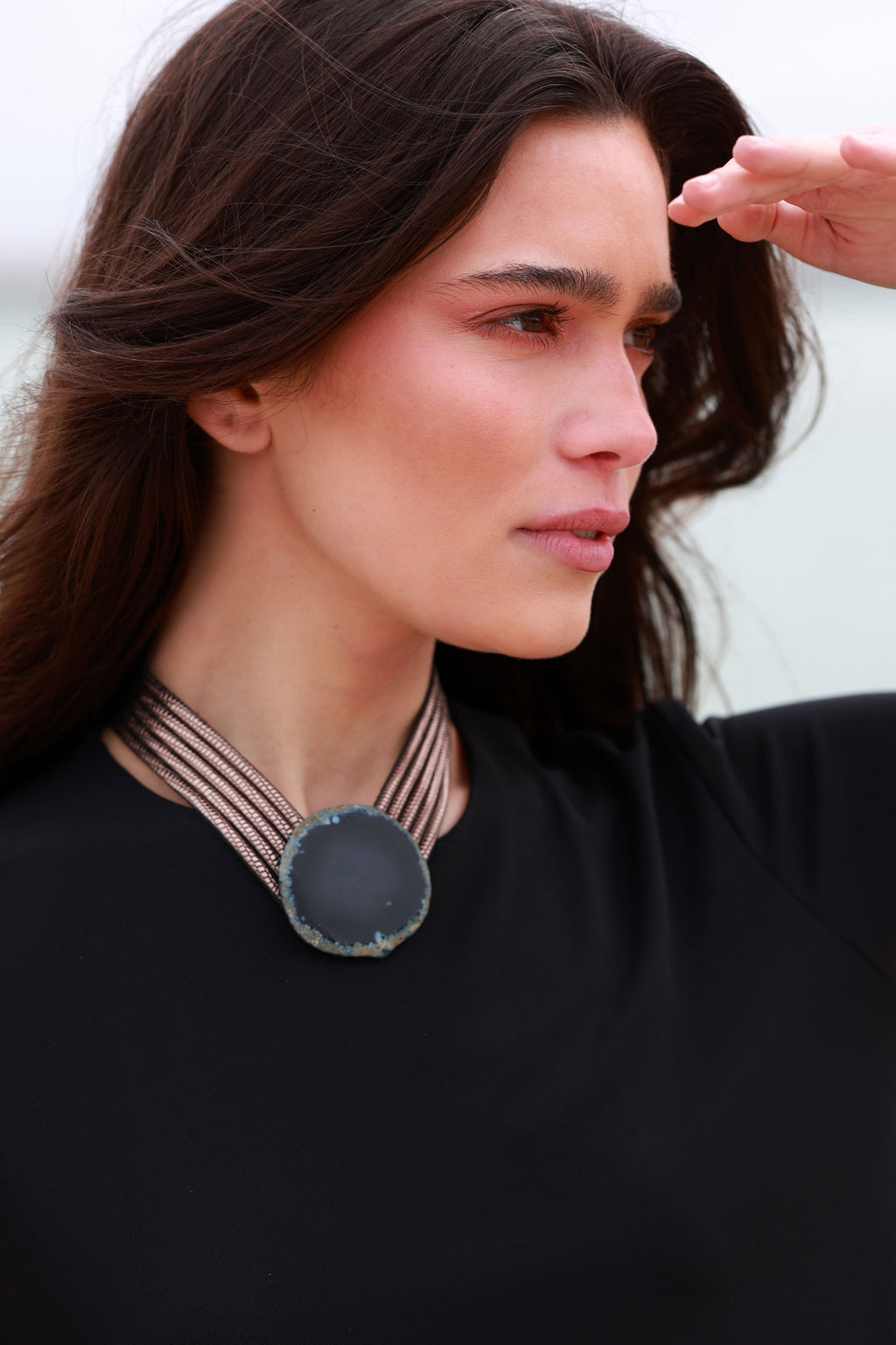 Collar Isi Plomo con Ágata