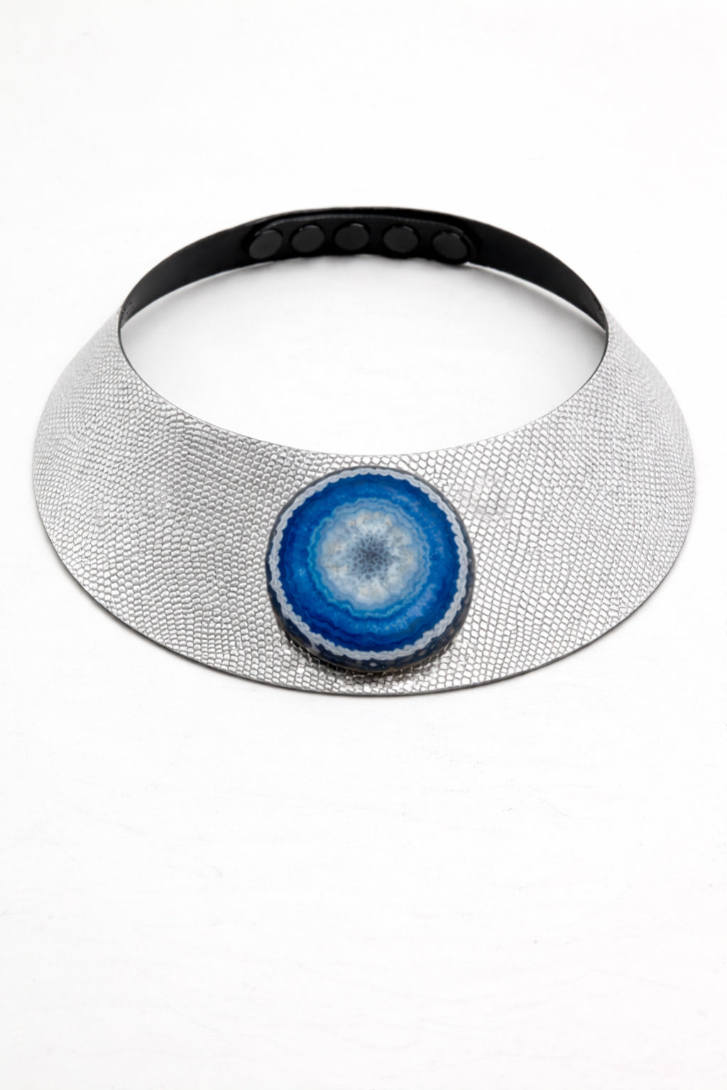 Collar Luz Plateado con Ágata