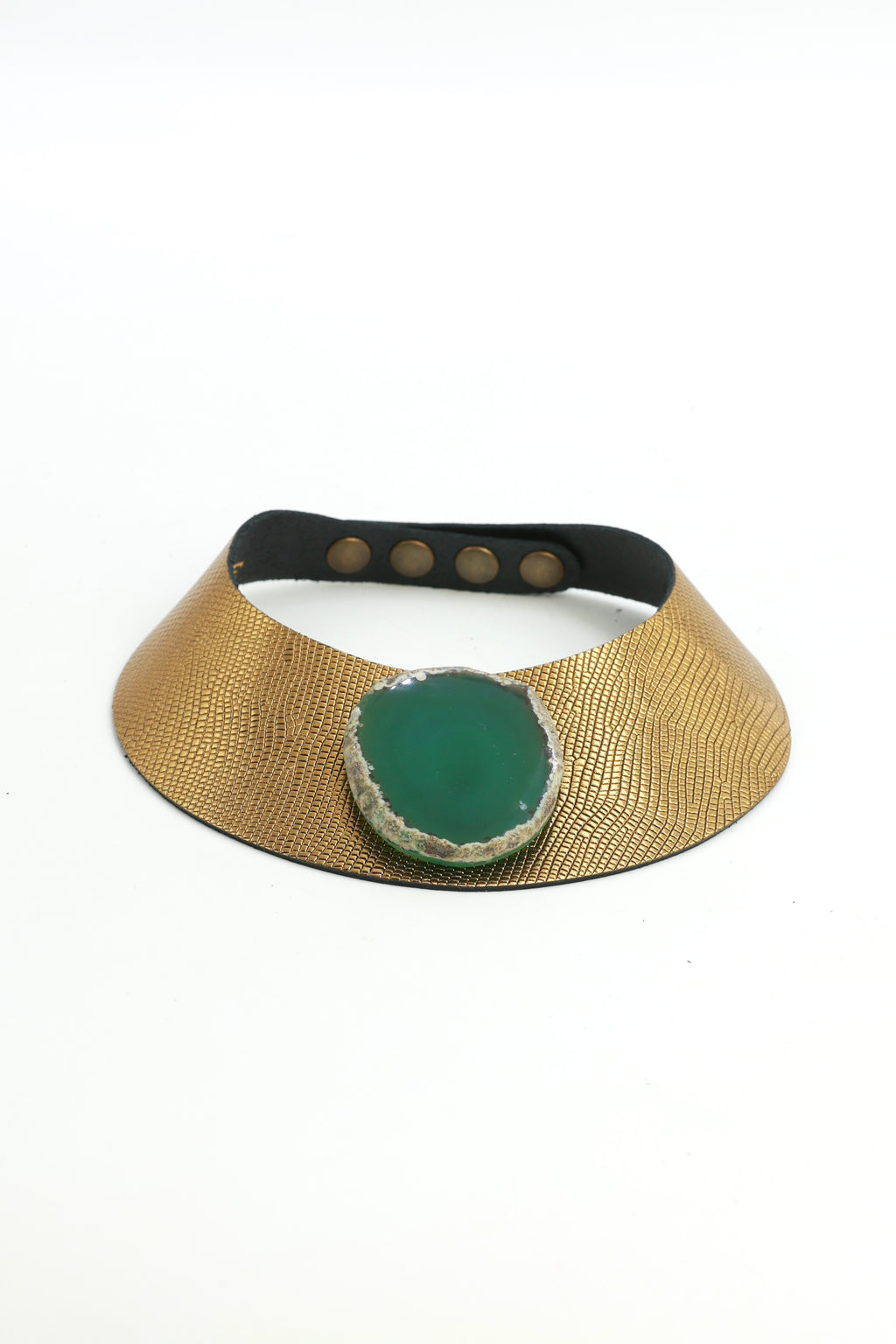 Collar Luz Dorado con Ágata