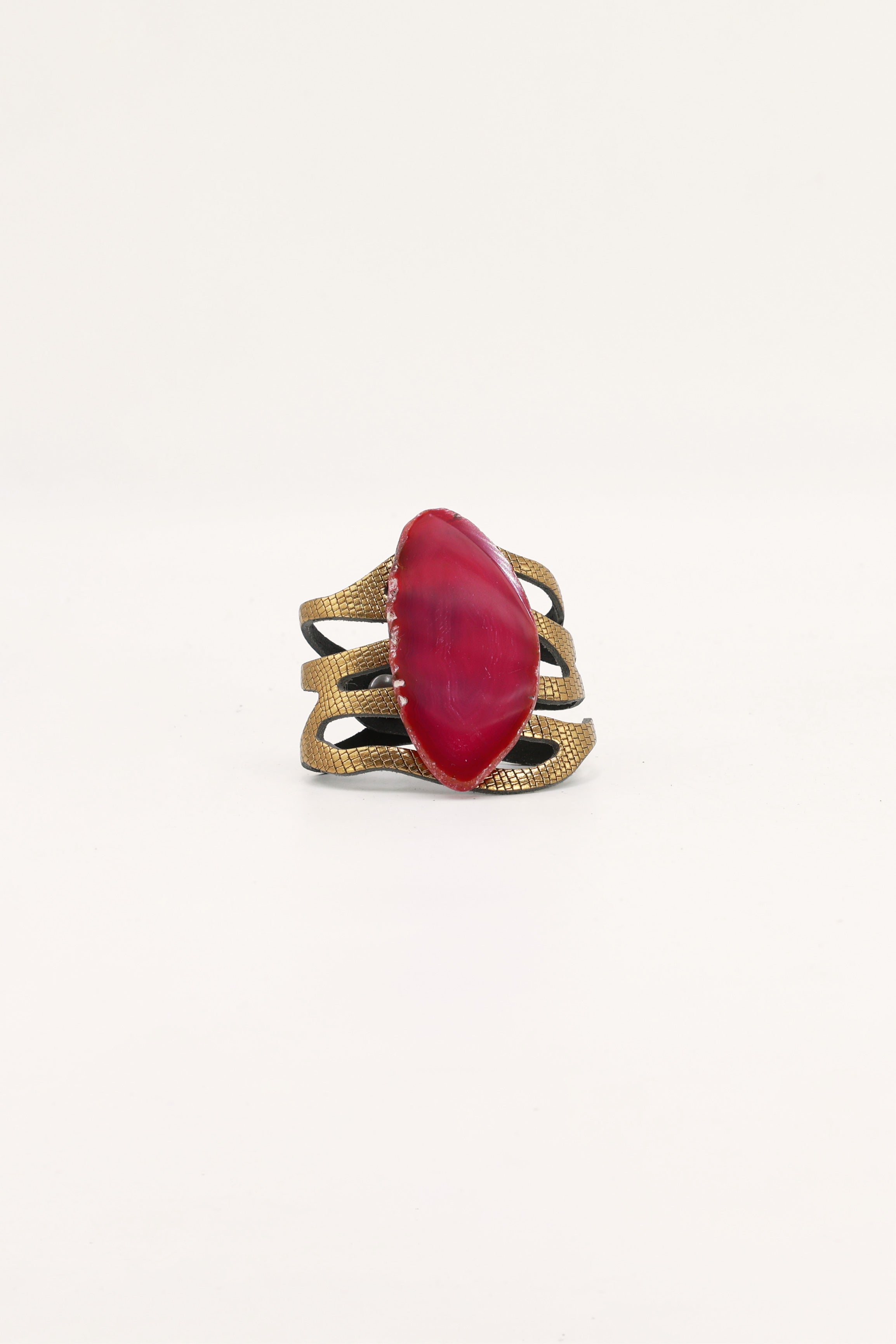 Pulsera Mar Dorada Ágata Rosa
