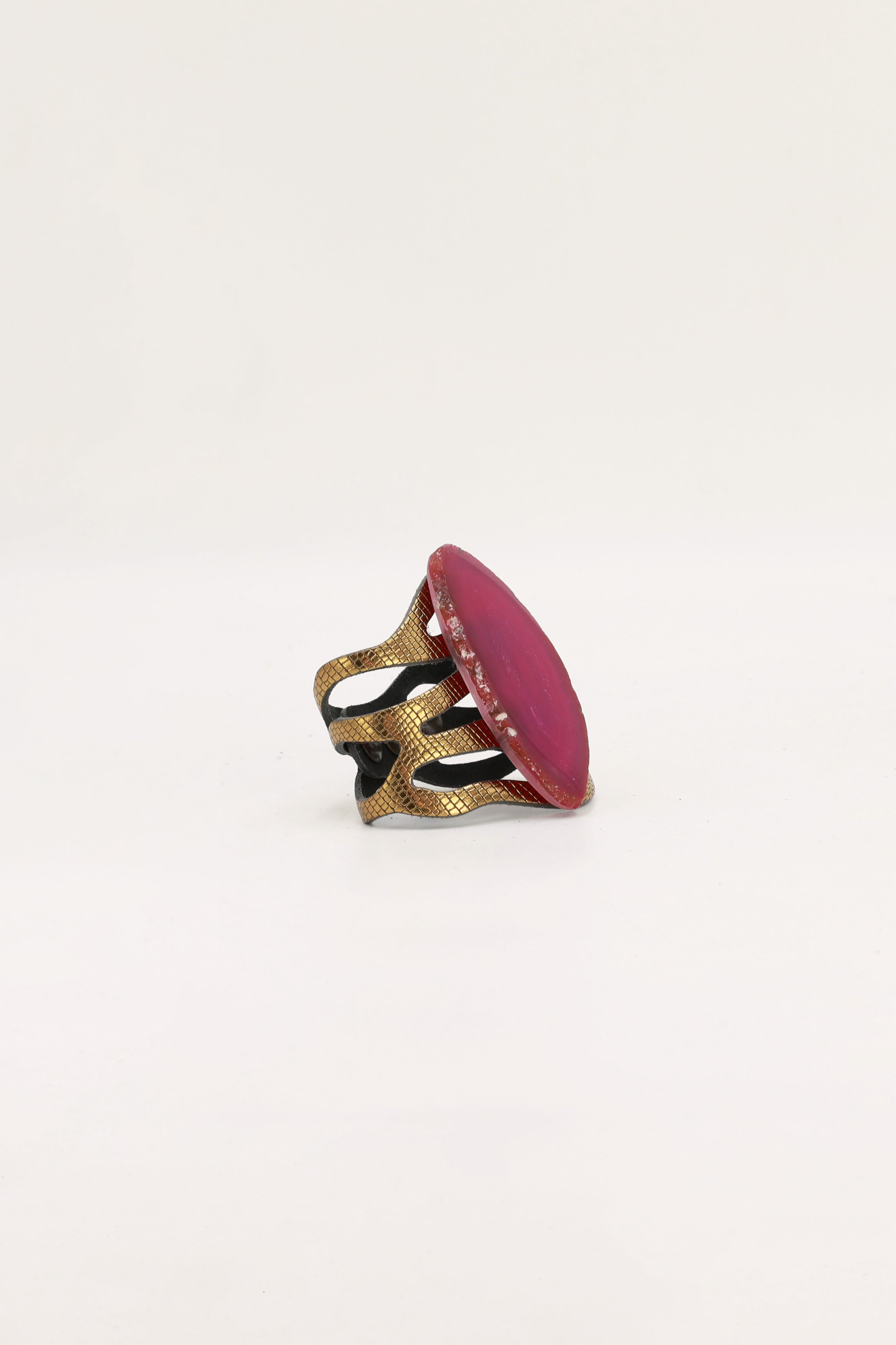 Pulsera Mar Dorada Ágata Rosa