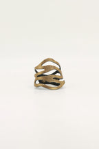 Pulsera Mar Grabada Dorada