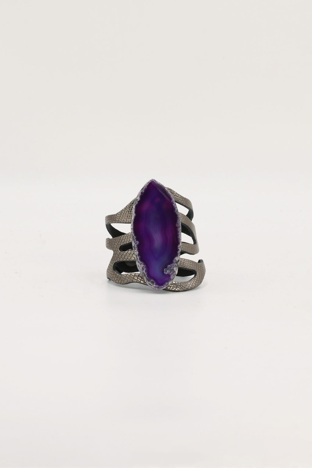 Pulsera Mar Plomo Ágata Morada