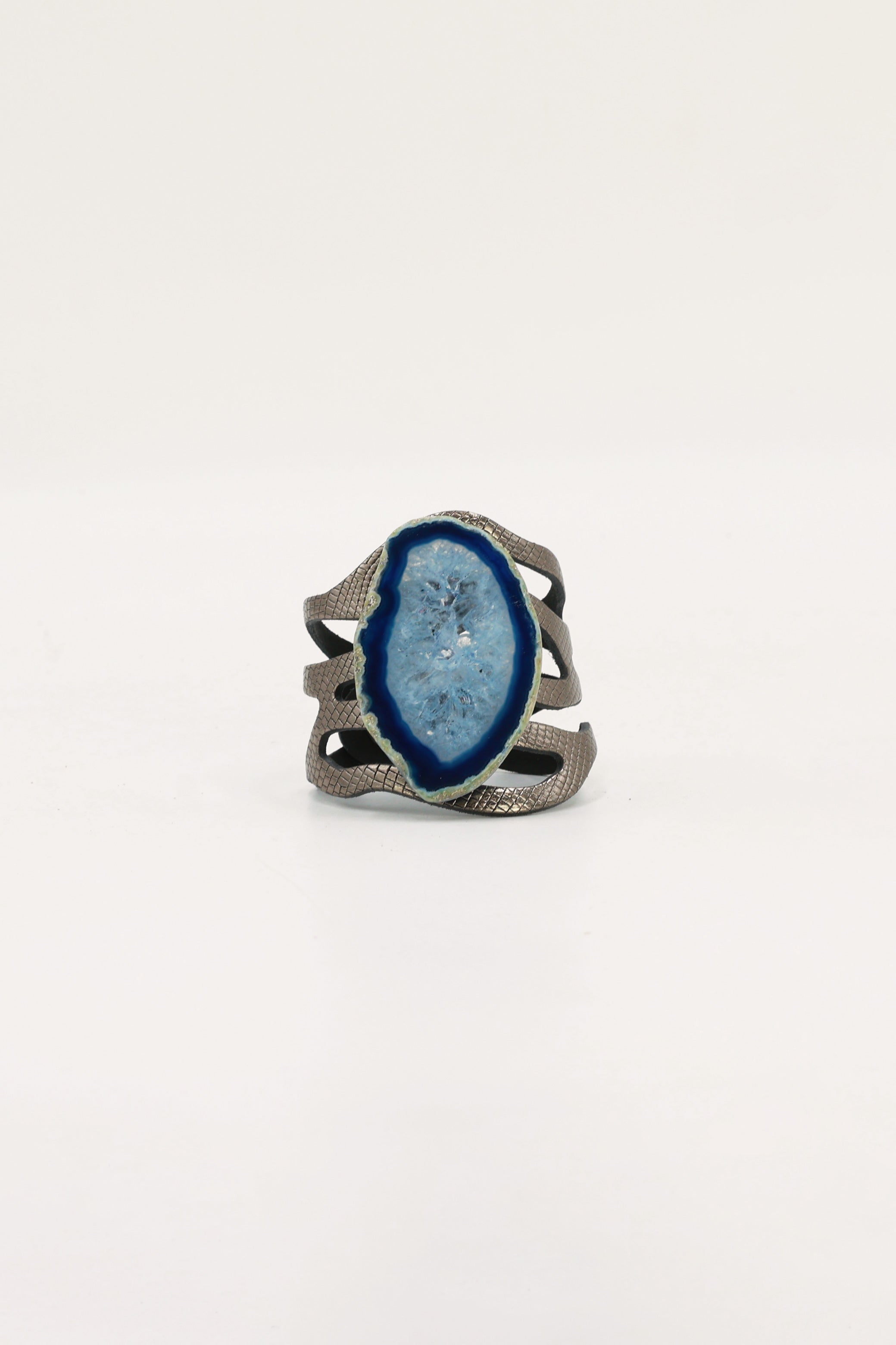 Pulsera Mar Plomo Ágata Azul