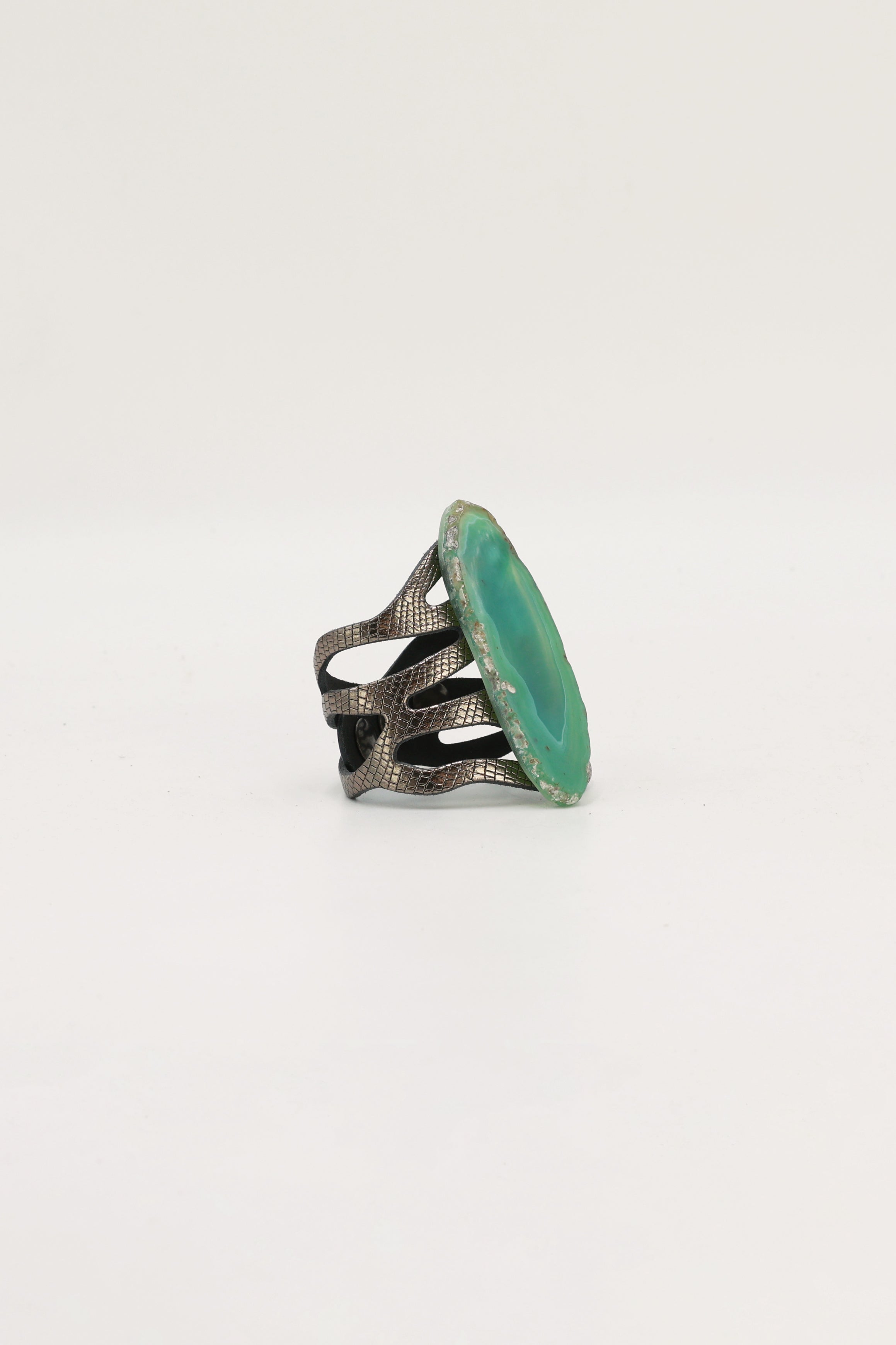 Pulsera Mar Plomo Ágata Verde