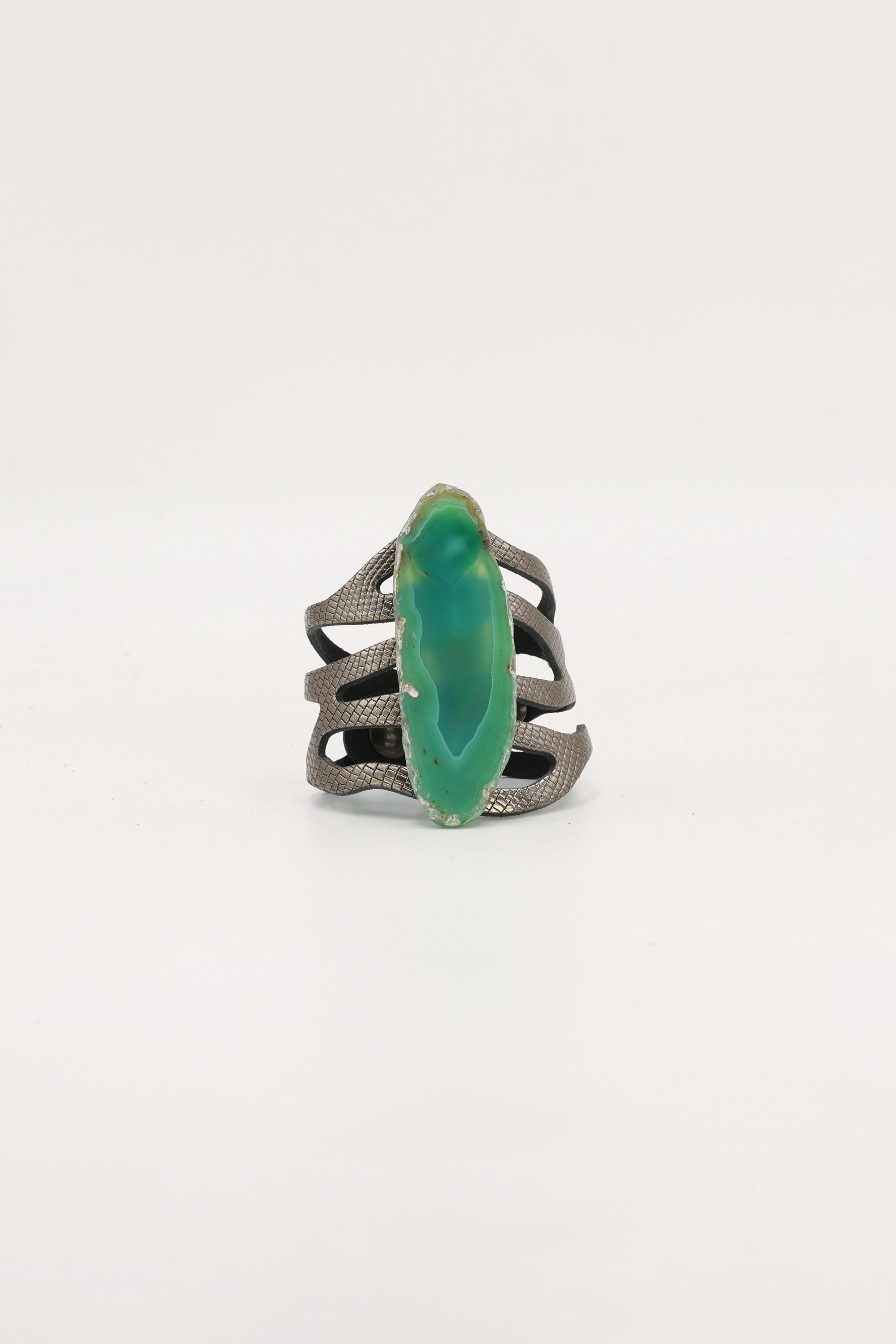 Pulsera Mar Plomo Ágata Verde