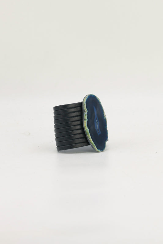 Pulsera Nía Azul Ágata Azul