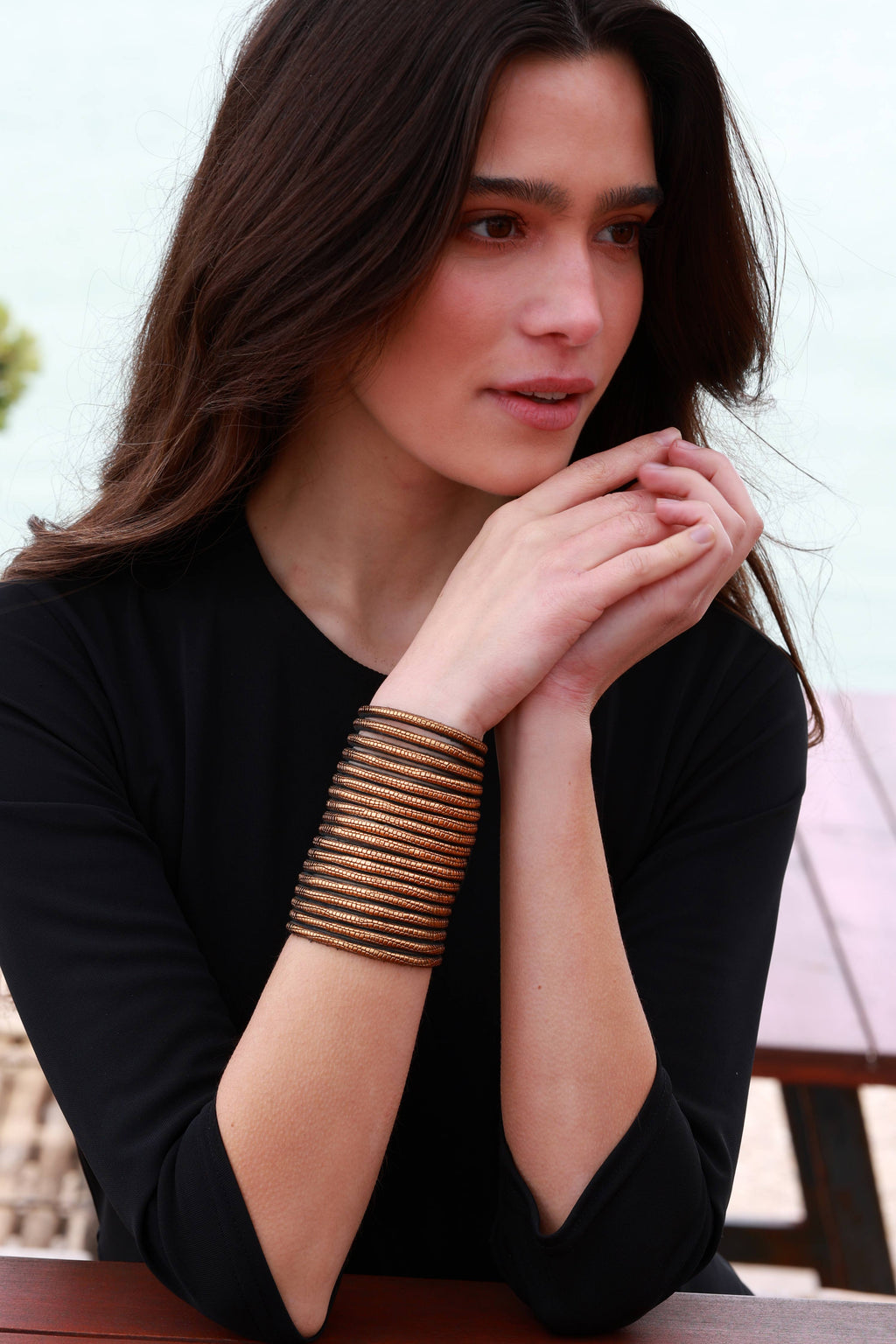 Pulsera Set Dorada