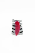 Brazalete Sol Plateado Ágata Rosa