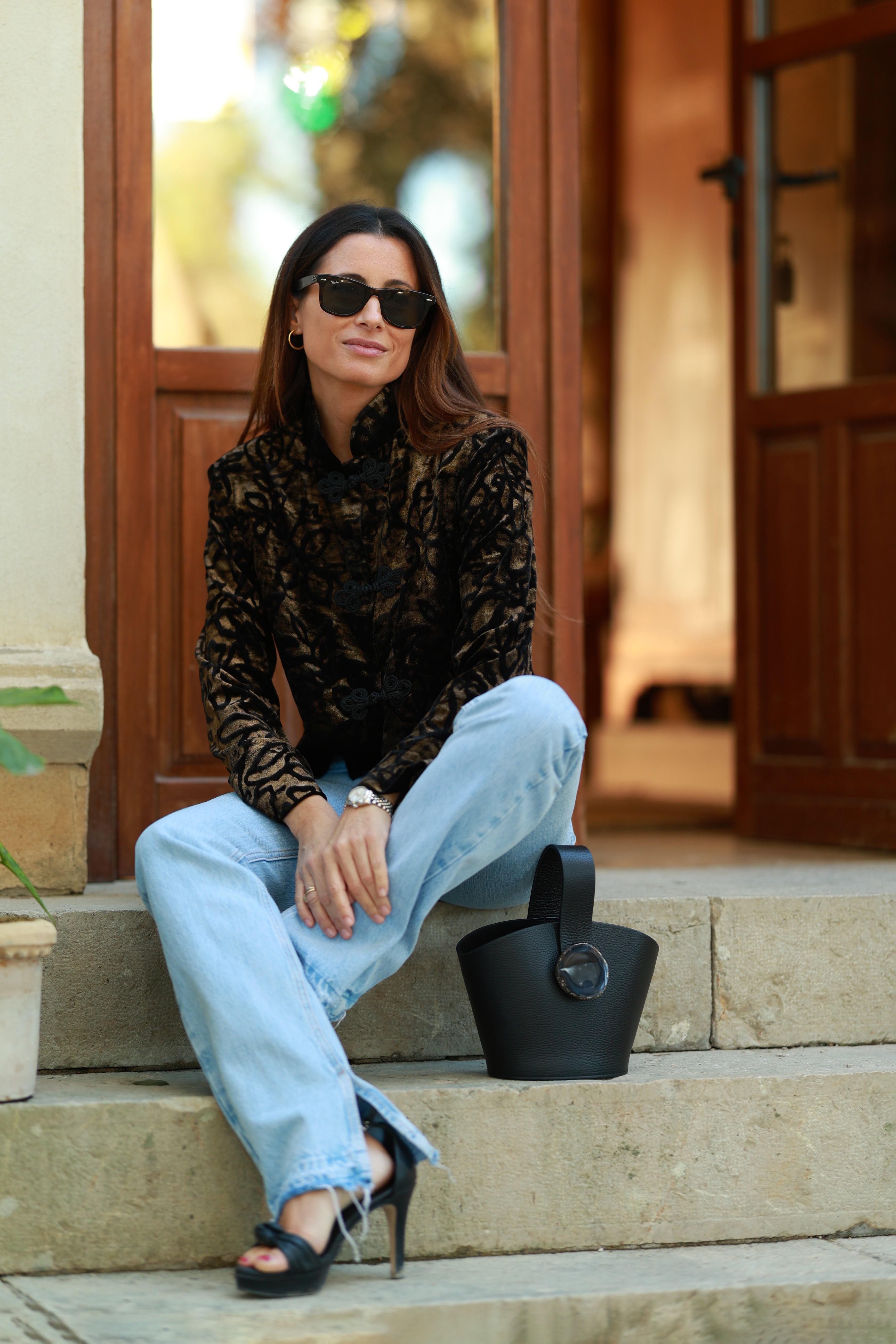 Bolso Zoe Negro Ágata Natural